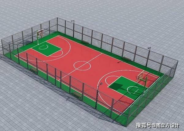 地：精选篮球场装修效果图j9平台打造专业篮球天(图2)